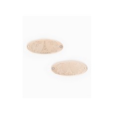 퀼트스타 시크릿 파리 타원형 참장식_로즈골드, 로즈골드, 1개