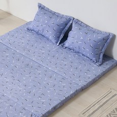 바른폼 접이식 3단 매트리스 바닥 침대 원룸 손님용 탄탄한 캔디 싱글/더블/퀸 5cm