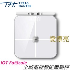 TREAS HUNTER IOT 全域智能體脂秤 體脂秤 體脂 體重, 1個, 全域電極智能體脂秤