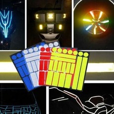 오토바이 반사 스티커 방수 안전 자동차 오토바이 야간 스티커 테이프 자전거 경고 도로, 블루 BL08997