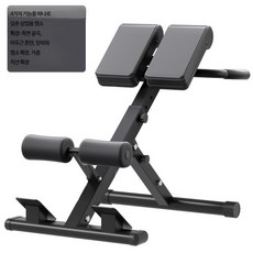 로마의자 가정용 양 어깨 운동기구 조절가능한 허리 등 복근 다기능 훈련기구 전문 헬스기구, 표준 모델 - 접이식