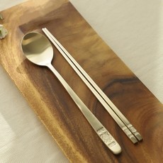 [숟가락 무료각인] 놋향 방짜유기 1인 거북수저세트, 금빛, 단품, 1세트