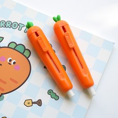 Pinkfoot 당근 슬라이드 지우개 1종 3개세트, 1개