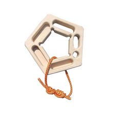 암벽 행보드 나무 다기능 소형 행보드야외 풀업 운동 손가락, 진저옐로우 내추럴 원형