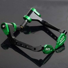 本田Honda喜美裂行RX125改裝牛角護手防摔護弓剎車手把防撞 鋁合金越野摩托車護手, 綠色, 1個