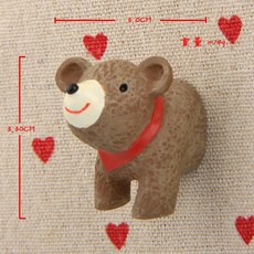 雨林薰舍 動物立體冰箱貼 磁鐵貼 吸鐵貼, 動物立體冰箱貼-小熊