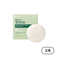 그린핑거 순한 자연보습 베이비 비누, 80g, 2팩