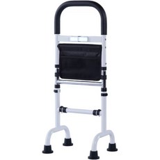 【Shark家具】免安裝床邊扶手欄桿，起身輔助，適用各類床型, 1個, 加厚可升降落地牀邊扶手+大吸盤