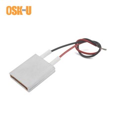 2PCS 5V 온도 조절 PTC 가열 요소 25x20x5mm 180/40/60/50/100 학위 알루미늄 커버 PTC 히터 플레이트 제습기, 50C 2 3W