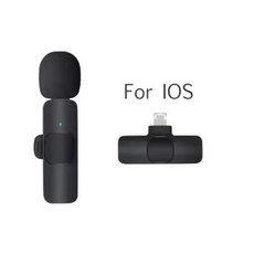 새로운 무선 라 발리에 마이크 휴대용 오디오 비디오 녹화 아이폰 안드로이드 PC 카메라 라이브 게임 전화에 대한 미니, 2)ios For  1in1