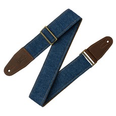 Levy's 淺藍色牛仔布吉他背帶，舒適耐用可調節長度，展現獨特音樂風格, 1個