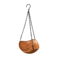 Small Hanging Birdbath Practical Bird Water Bath With Metal Chain Ideal compatible with Courtyards, 스타일1, 1개, 사이즈 이미지 참고