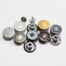 [단추똥꼬] 청바지단추 청자켓 흔들이 단추 5세트 17mm, 1개, (04번)신 태오패점점 동부론즈 5세트