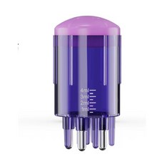 迷你上藥梳 彈力滾珠 頭皮按摩神器, 詳見包裝, 詳見包裝, 紫色 有刻度 小柱子5.5 x 3 cm