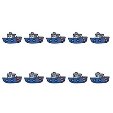 재킷 신발 가방 모자 백팩과 호환되는 10Pc 만화 차량 자수 어플리케, 배