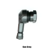 CNC 알루미늄 합금 오토바이 림 엘보 90 도 앵글 밸브 오토바이 휠 타이어 튜브리스 밸브 스템 림 휠 부품, 06 Gun Grey