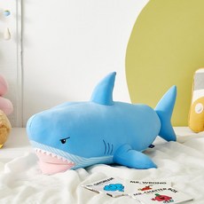 모던하우스 슈퍼쿨 애착 쿨링 바디필로우 샤크, 블루