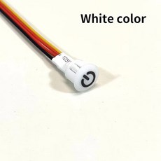 디밍 가능 터치 센서 스위치 LED 스위치 조광기 오픈 홀 5050 3528 LED 스트립 옷장 맞춤형 DC 5V 12V 24V, 03 Hole 10mm, 01 5-24v, WHITE