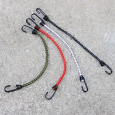 40 스트레치코드 투훅 텐트 타프 연장끈 고정 캠핑스트링 탄성로프 탄성끈 번지 코드 더블후크, 고급형 스트레치코드 40 투훅(블랙)