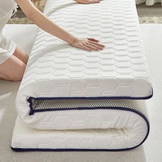 접이식 토퍼 메모리폼 라텍스 매트리스 바닥 수면매트 더블 10cm, SR 015 그레이, SR 015 그레이