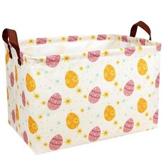 ASKETAM 아동용 대형 빈 부활절 바구니 패브릭 맞춤형 토끼 달걀 부활절 선물 바구니 남아 및 여아용 (토끼 마술사 부활절 달걀), 골든 브라운 부활절 달걀