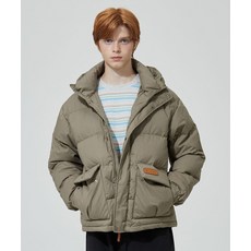 코닥 브라우니 중경량 후드 다운 자켓 KHAKI