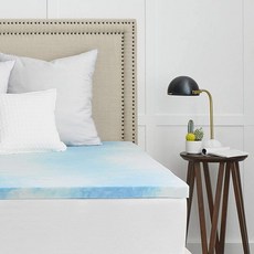 Sealy 3.8cm SealyChill 젤 메모리 폼 매트리스 토퍼 트윈 XL 화이트, Queen