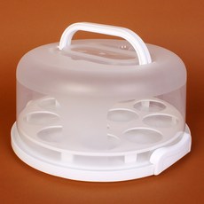 케익보관함 화이트 (대) 머핀트레이 포함/ 케이크 3호 베이킹 제과제빵, 1개