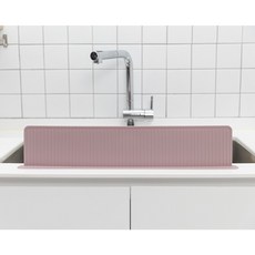 아티즌 쿡 국산 싱크대 물막이 스트레이트 12cm 와이드 설거지 물 튀김 방지 가드 워터가드, 1개, 핑크