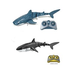 RC 미끼 보트 스마트 Rc 상어 고래 스프레이 물 원격 제어 선박 잠수함 로봇 물고기 전기, Grey and Spot, 1개