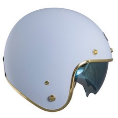 GP-5 MTS 343 復古半罩安全帽, 消光雲霧藍,M