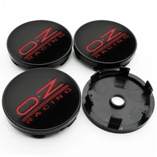 자동차 스타일링 OZ 레이싱 로고 휠 허브 센터 캡 스티커 림 커버 장식 배지 엠블럼 액세서리 60mm 4 개, 07 60mm black red