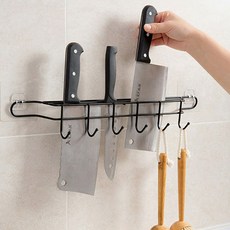 한스리빙 6구 철제 조리도구 걸이 행주