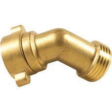 90도 물호스 엘보 RV용 손쉬운 그립 커넥터 내구성 강한 단단한 황동 식수호스 어댑터 야외 수도꼭지 호스 피팅 도시수입 연결용, 45 Degree