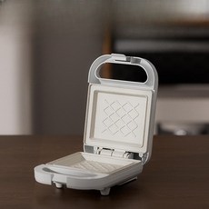 프루넛 다기능 가정용 토스터 소형 디지털 레트로 자동 조식기 아침식사 기계 샌드위치 메이커, 흰색-업그레이드 코팅-세라믹 논스틱, 기본 색상