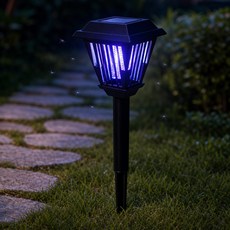 태양광 LED 모기 해충 퇴치기 야외 정원등 조명, 상세페이지 참조