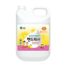 테온셀 버블윅 레몬 손세정제 대용량 핸드워시 4L 거품형 리필