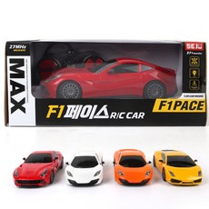 [1:20] 몬스터 사이버트럭 F1 페이스 RC 알씨 원격제어 조종 그랑프리 레이싱카, 머스타드, 1개