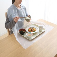 일회용 환자용 턱받이 방수 앞치마 노인 식사용 30매입, 상세페이지 참조, 1개