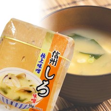 제이케이푸드 코우 신슈 시로미소된장 1kg 장국 일식 찌개 된장국 미소시루 백된장, 1개