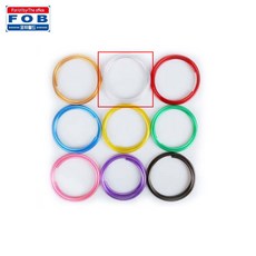 포비월드 와이어 공예 메탈릭 철사 4.5mm x 1.5M 20개입 은색, 1개