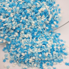 폴리머 눈꽃폭탄 대용량 (500g) 데코덴 데코파츠 미니어쳐 슬라임재료 슬라임 파츠, 1개