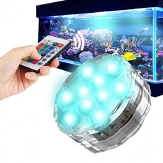 딜로그샾 방수 수중 LED 조명 리모컨 RGB 어항 수족관, 상세페이지 참조