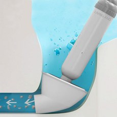 리빙앤드 막힌 변기를 한방에 초강력 화장실 변기 뚫어뻥 변기압축기, 그레이