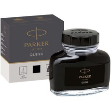 파커 Parker 만년필 잉크 병 블랙 QUINK 잉크 57ml 리필 296995 6811312578