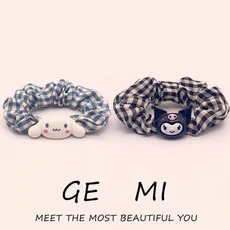 Kawaii Sanrio 헤어 액세서리 시리즈 헬로 키티 트렌디 소장 헤어 밴드 Kuromi 귀여운 헤어 밴드 아름다운, 01 07