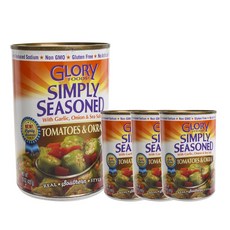 글로리푸즈 심플리 시즌드 토마토 & 오크라 통조림 글루텐 프리, 425g, 4개