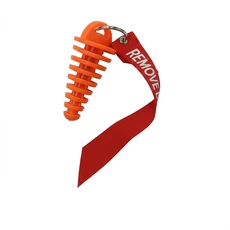 배기 파이프 플러그 오토바이 액세서리 모토크로스 고무 에어 블리더 워시 보호대 키체인 포함, 05 오렌지