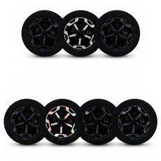 그라피카 디올뉴 싼타페MX5 18인치 휠스티커 차량 튜닝 자동차 인테리어 용품, /07/ - [단조 카본], 1개