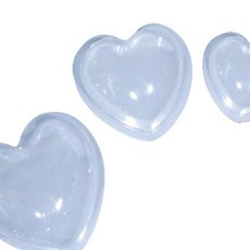 투명 하트반구 12개세트 소 아크릴돔케이스